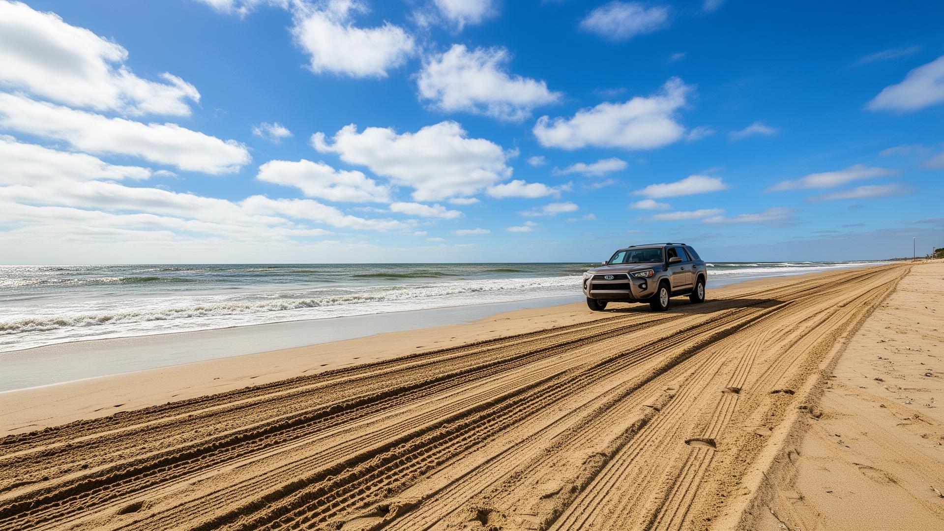 Best Beaches in the U.S. Where You Can Drive Your Car — Editorial Image