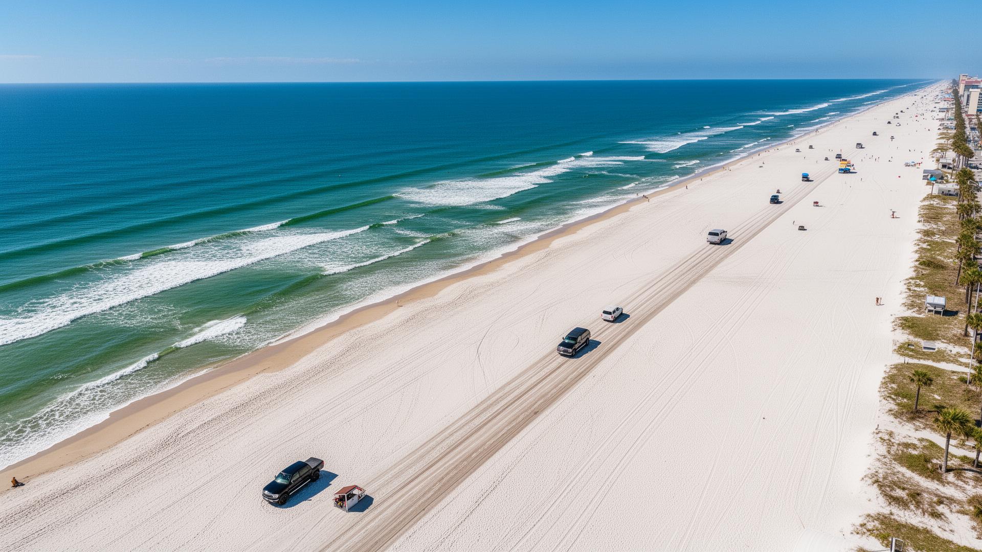 Best Beaches in the U.S. Where You Can Drive Your Car — Editorial Image