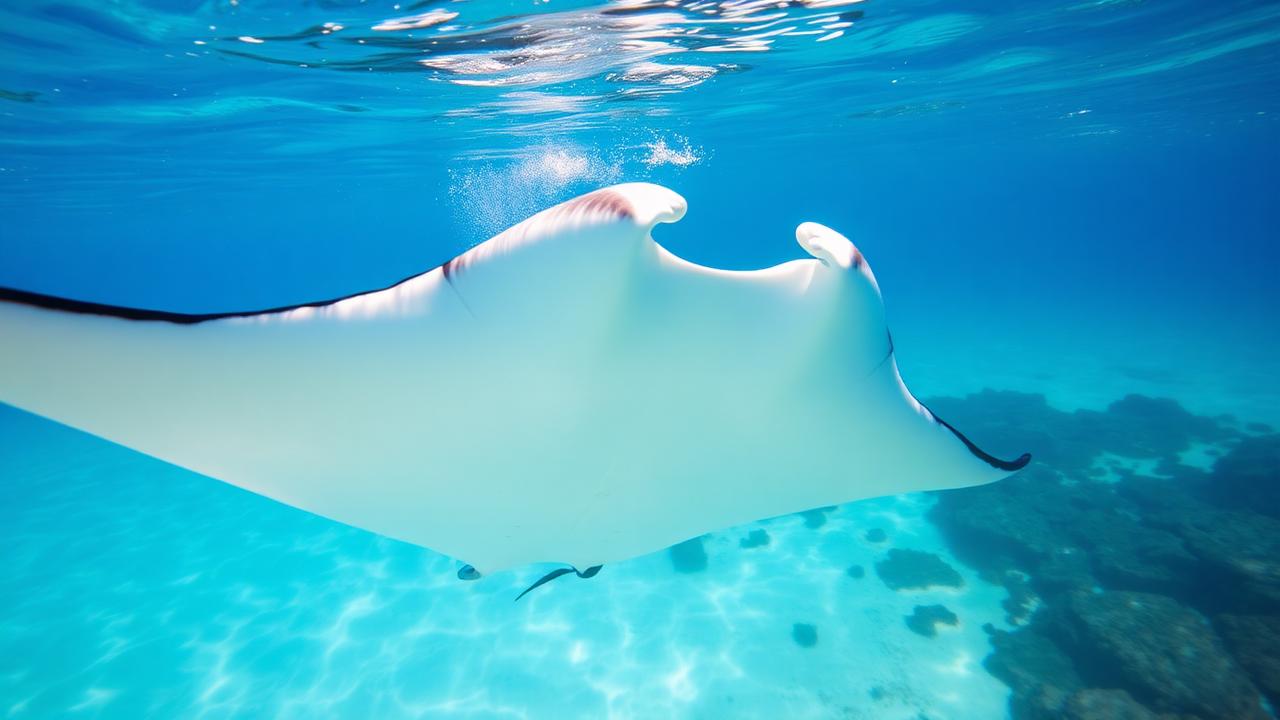 Vibrant coral reef teeming with tropical fish in crystal clear Maldivian waters