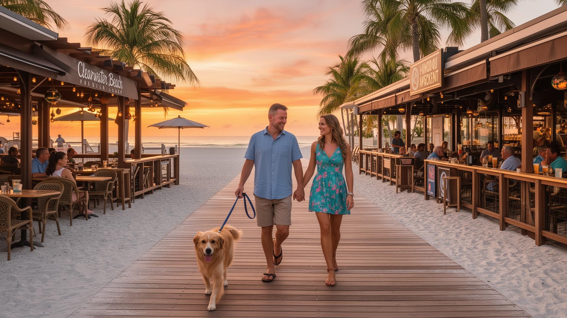 Clearwater Beach Dog-Friendly Guide: Sunset Paws — Editorial Image
