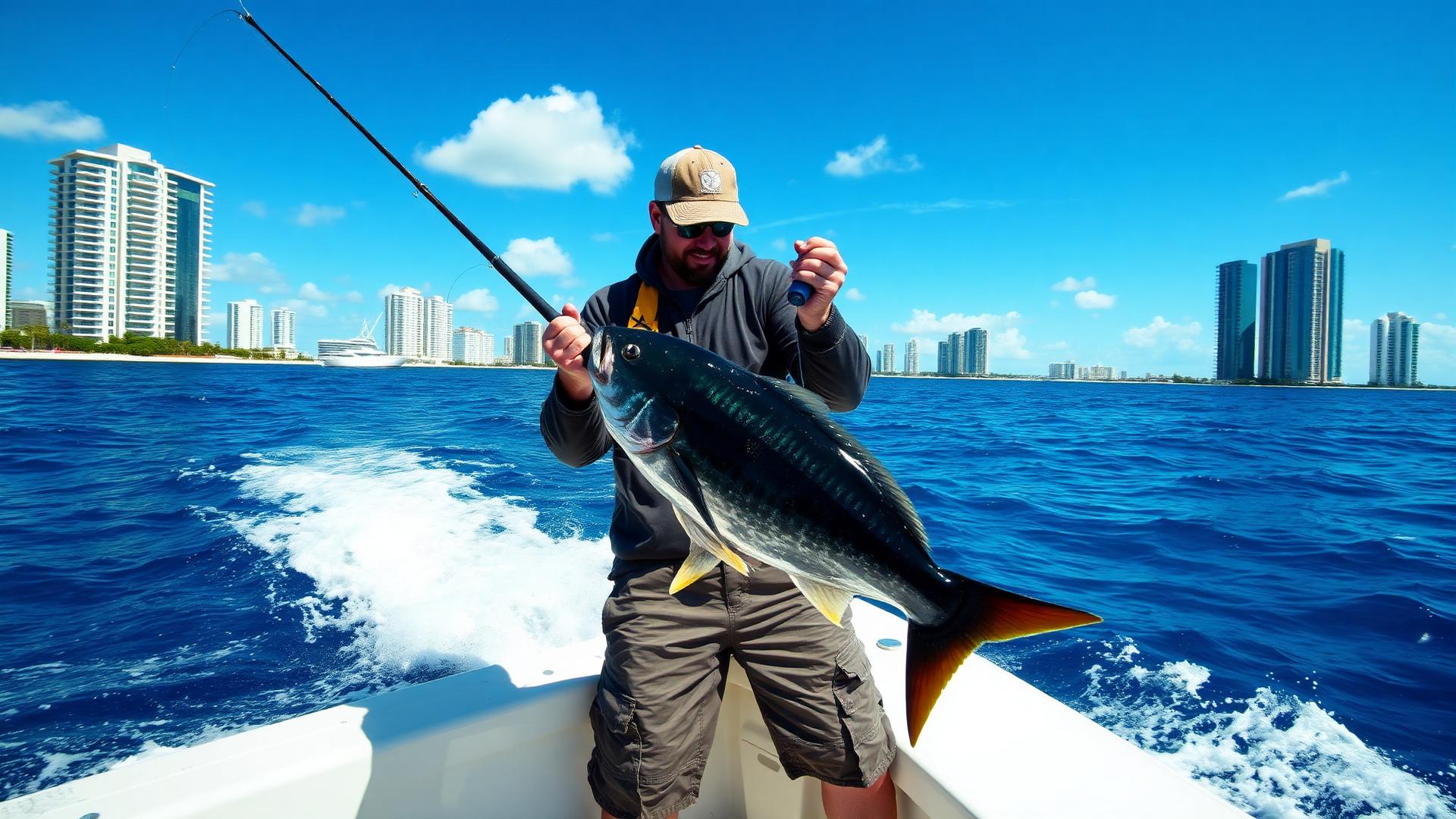 Fishing Charters in Miami Beach — Deep Sea & Reef Fishing — Editorial Image