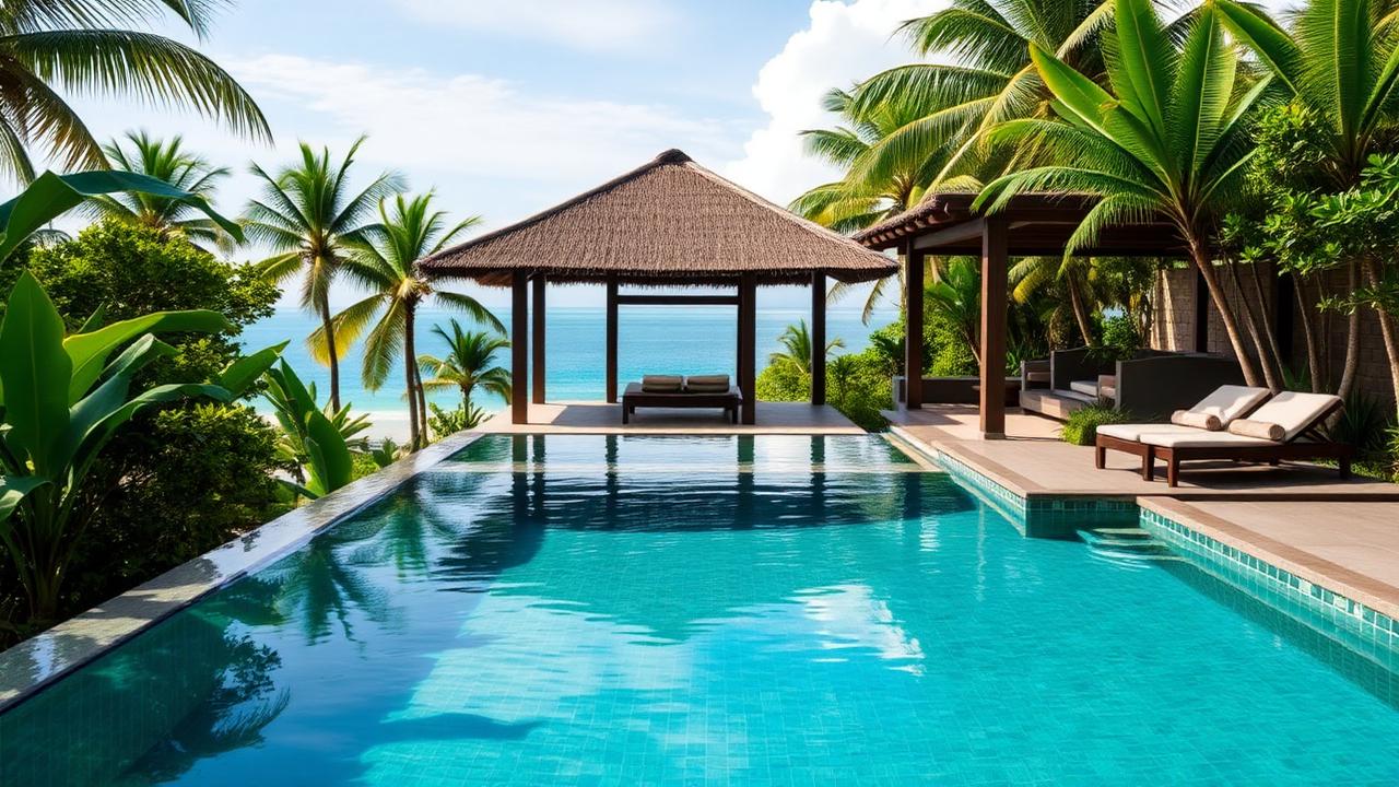 Private Balinese villa with plunge pool and tropical gardens