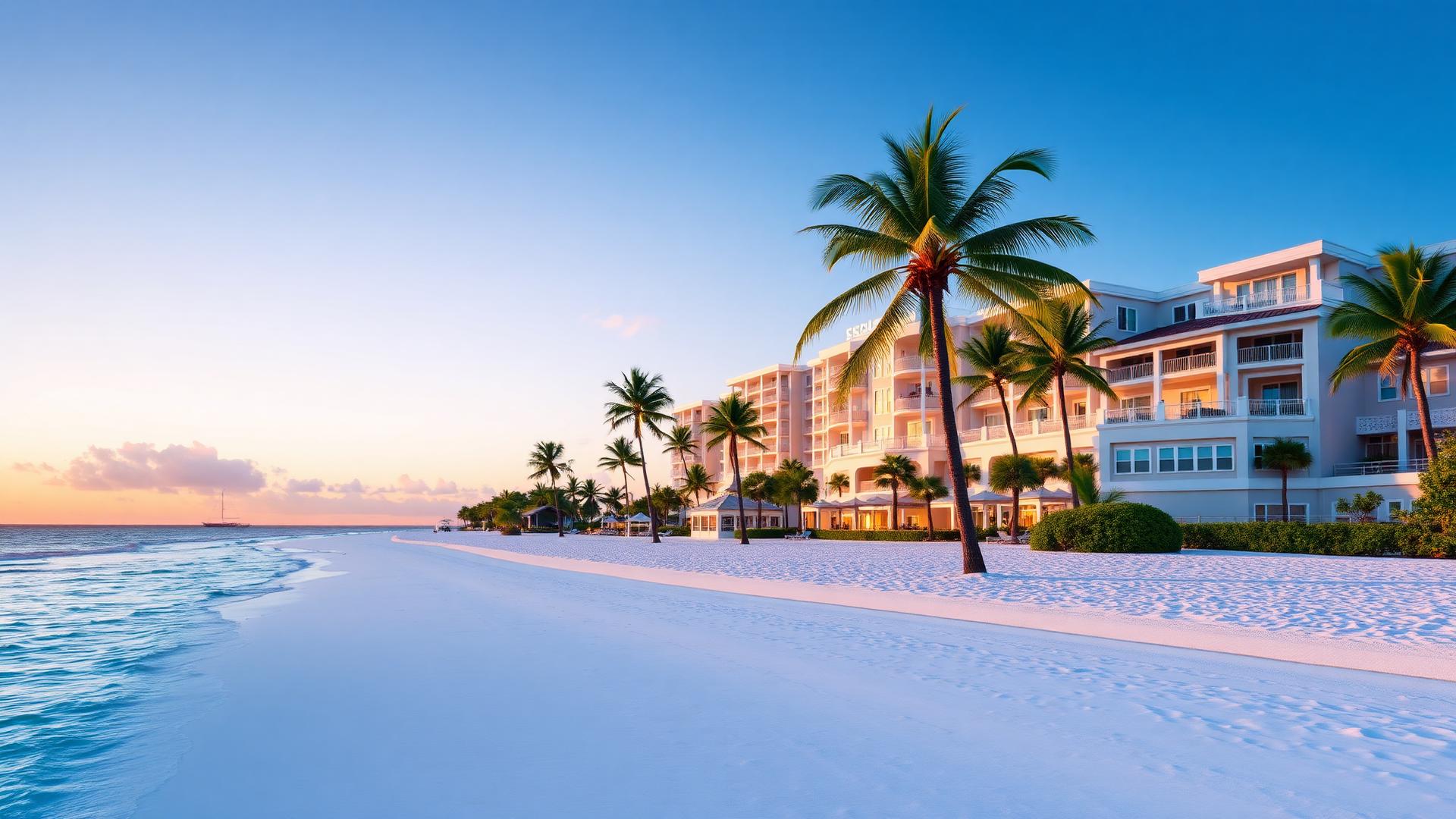 Beachfront luxury resort in Destin with emerald waters