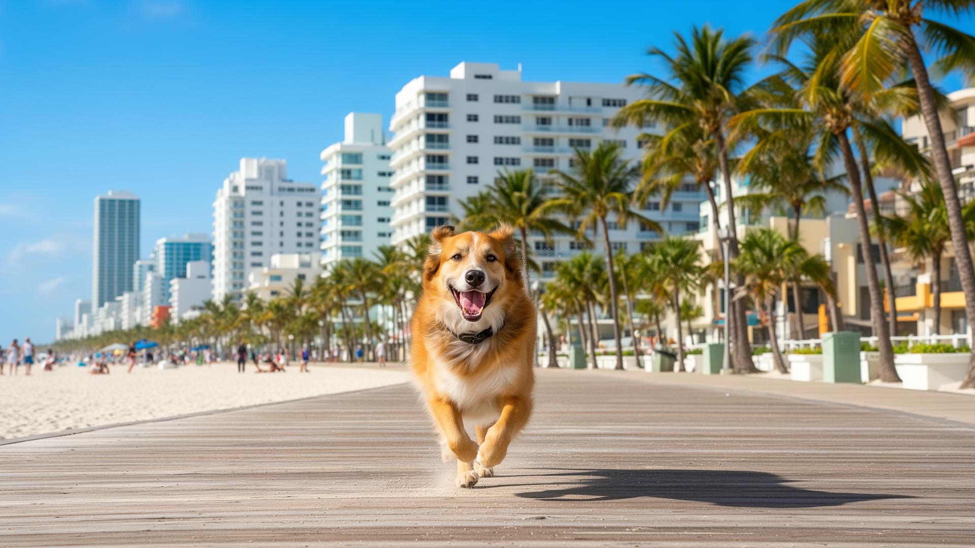 Miami Beach Dog Parks & Beaches: Urban Pet Paradise — Editorial Image
