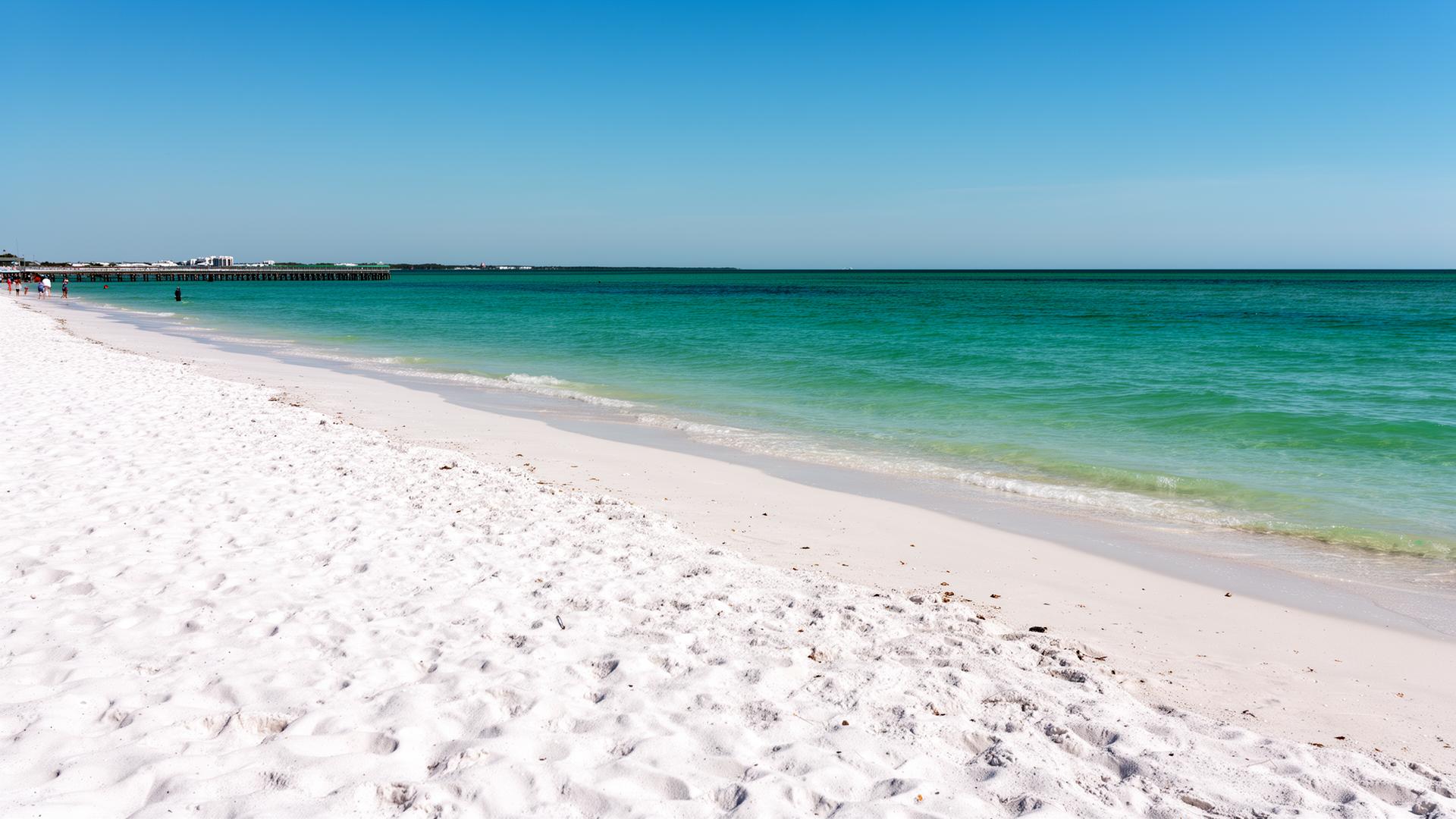 Pensacola Dog Beaches: Where Pups Play on White Quartz Sand — Editorial Image