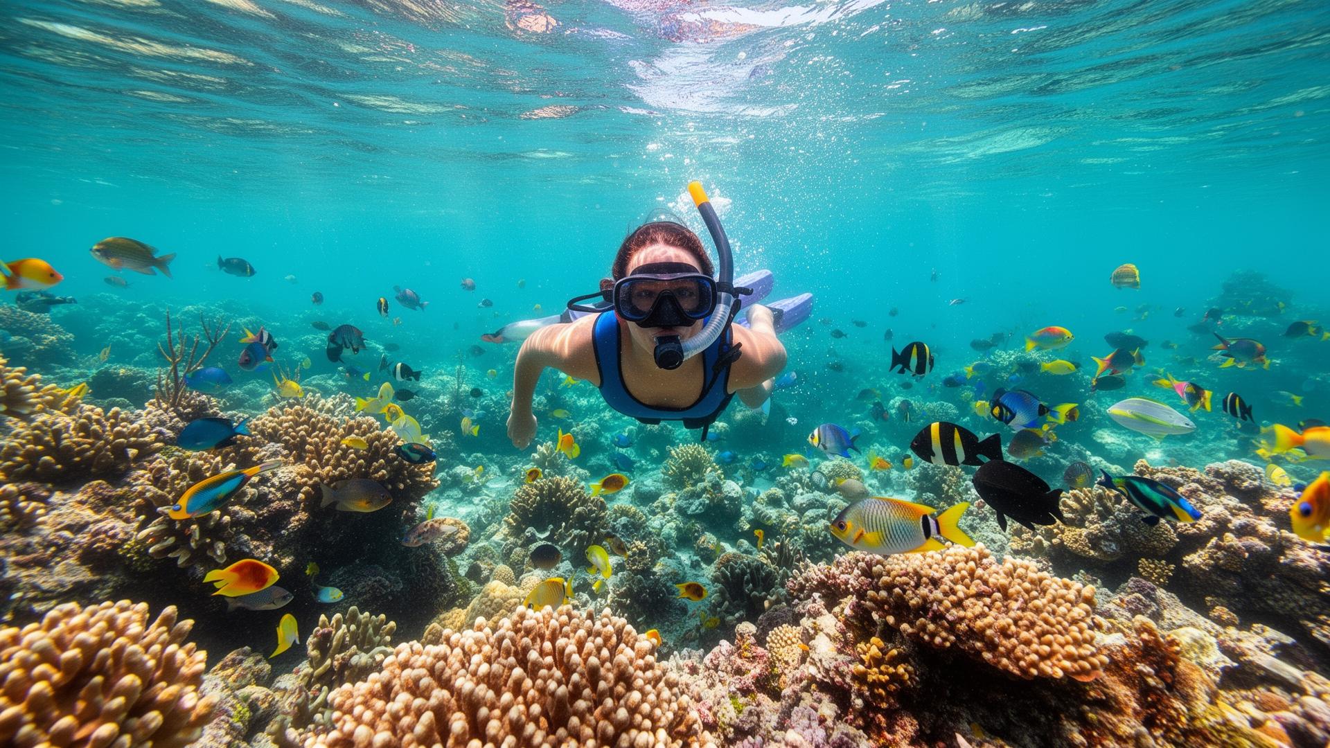 Snorkeling in Key West — Coral Reefs & Marine Sanctuary — Editorial Image