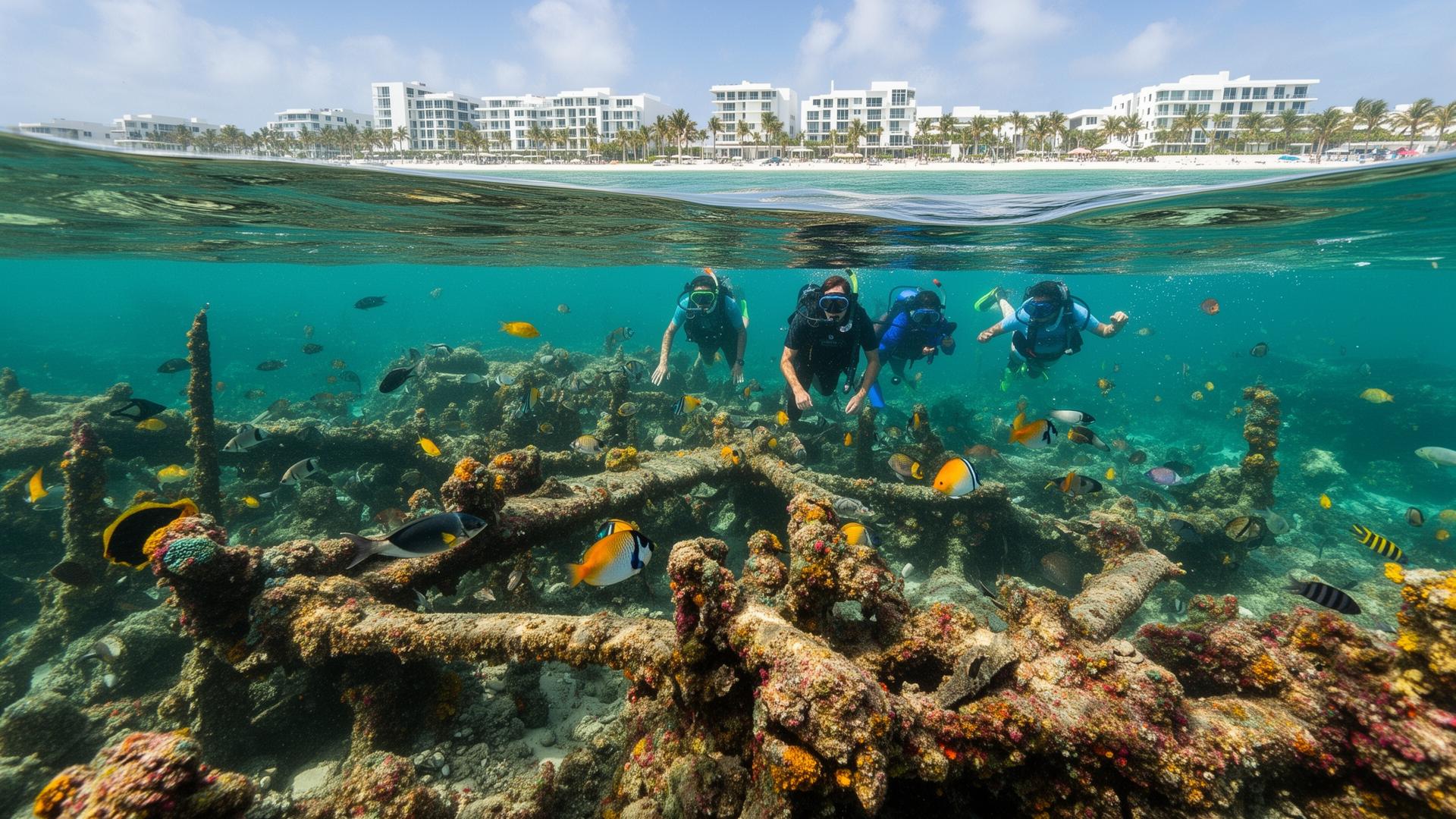 Snorkeling in Miami Beach — Reefs, Wrecks & Marine Life — Editorial Image