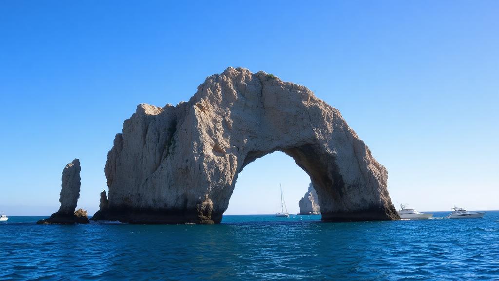 El Arco rock formation in Cabo San Lucas at sunset