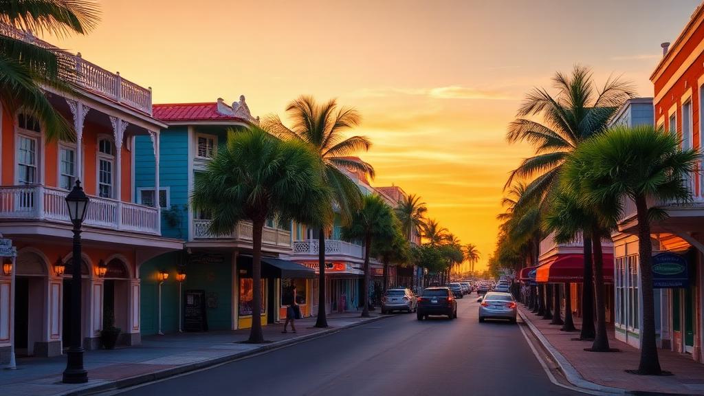 Sunset celebration at Mallory Square Key West