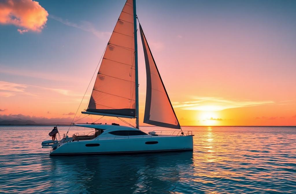 Best Beaches Sunset Sailing — Editorial Image 3