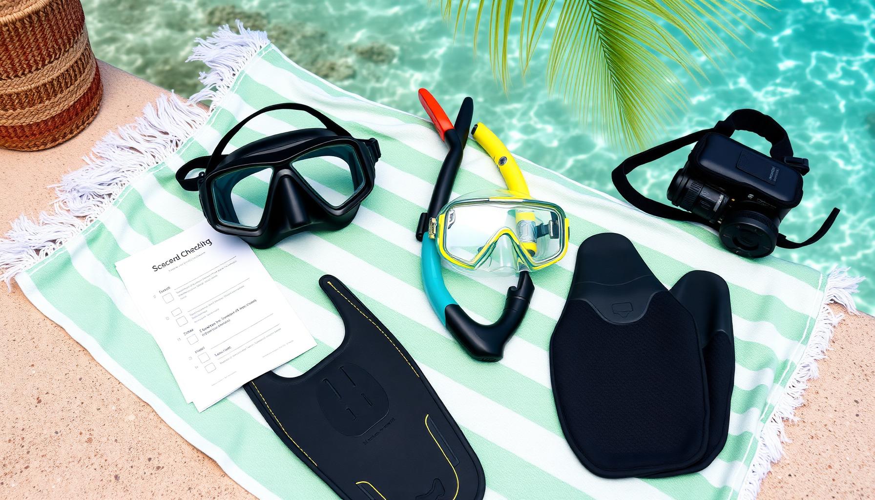 Snorkeling Diving Packing Checklist
