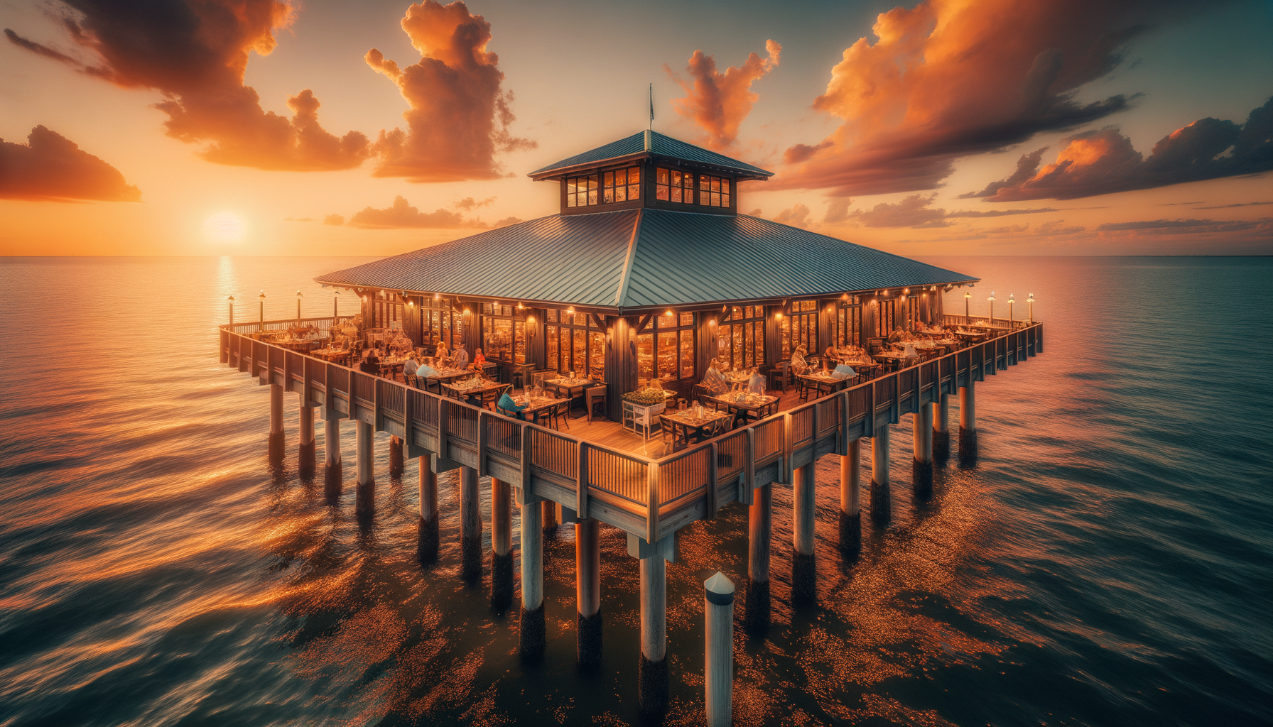 Sharky's on the Pier: Where Shark's Teeth Beaches Meet Fresh Gulf Seafood in Venice, Florida