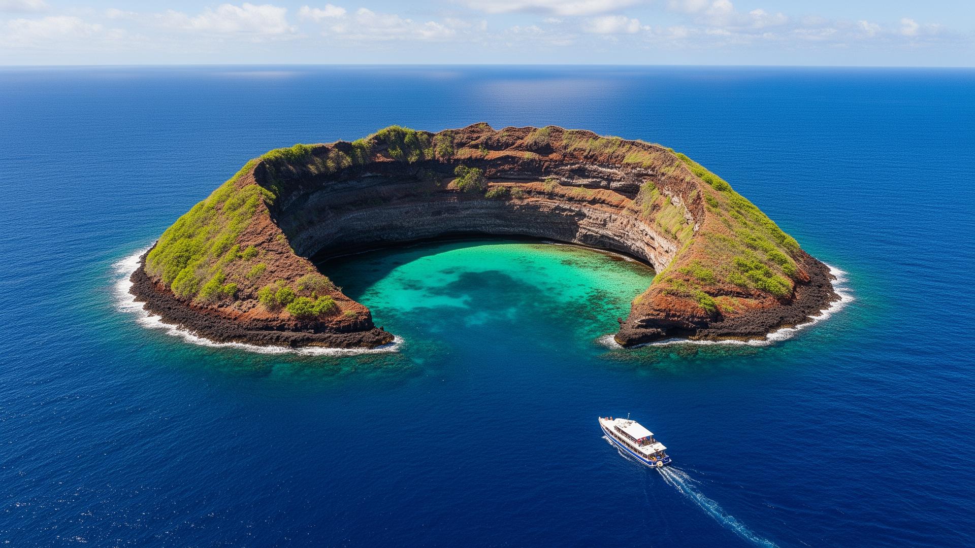 Molokini Crater off the coast of Maui, Hawaii — a world-class snorkeling destination