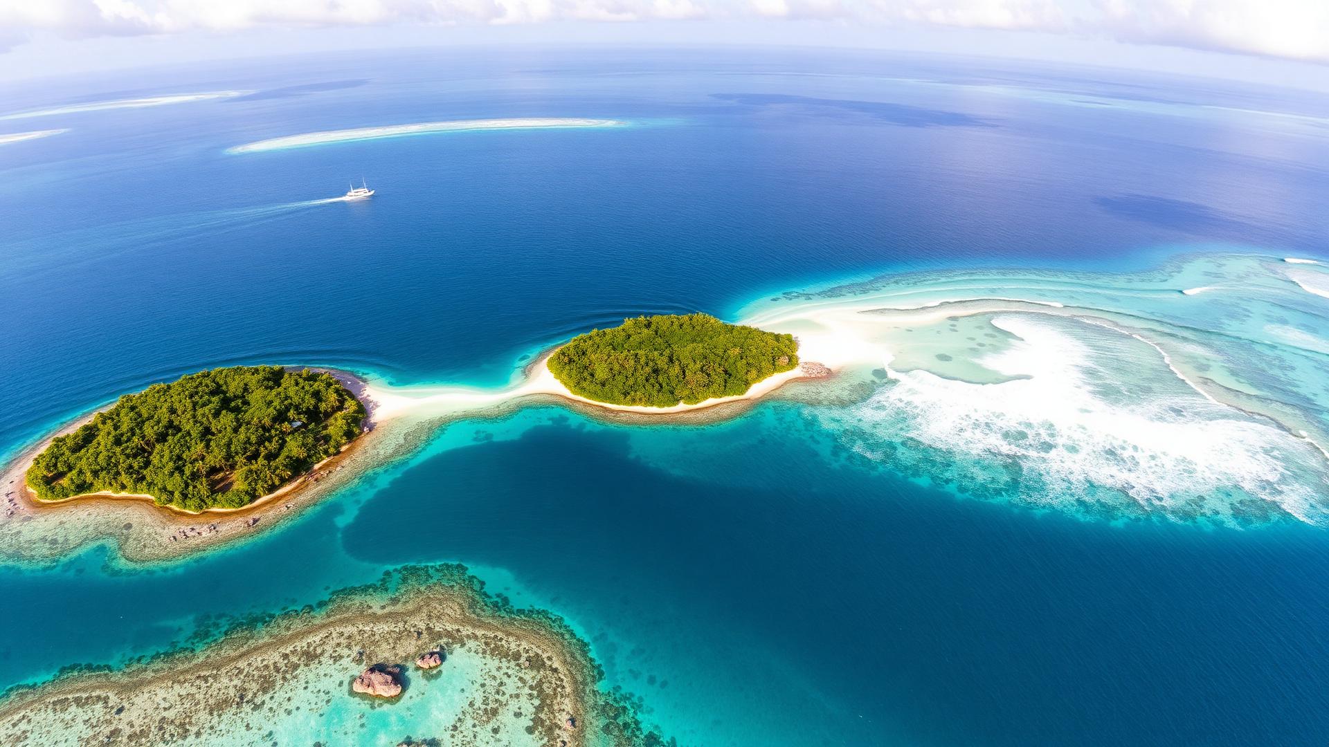 Mentawai Islands Indonesia pristine reef break with crystal clear turquoise water